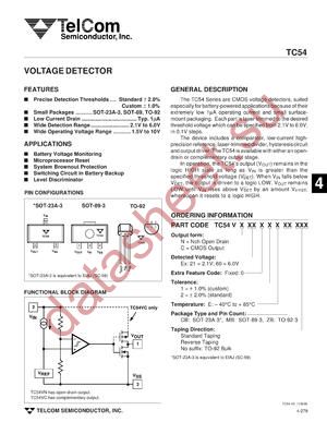 TC54VC2102EZBRTP datasheet  