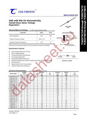 TCBZX79C51 datasheet  