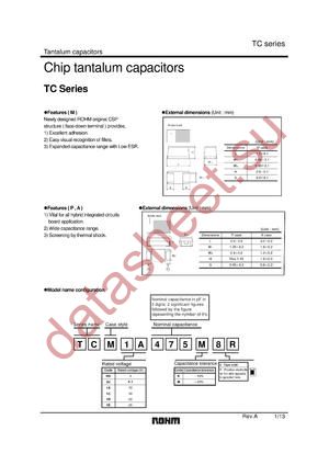 TCP0J106K datasheet  