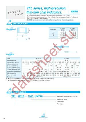 TFL0510-E-12 datasheet  