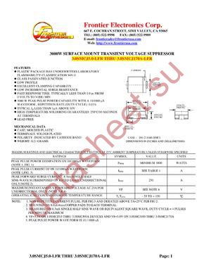 3.0SMCJ13A-LFR datasheet  