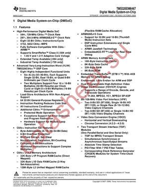 TMS320DM6467_10 datasheet  