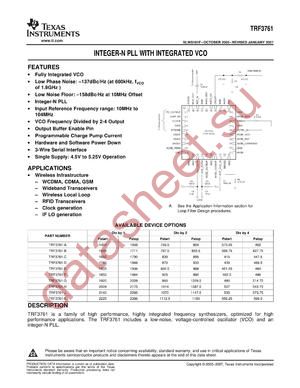 TRF3761_07 datasheet  