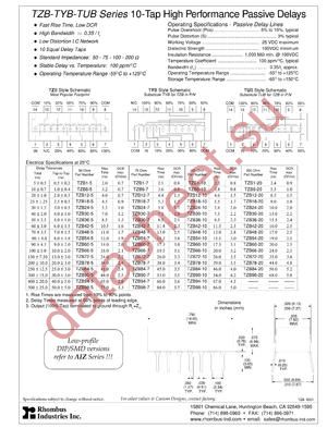 TZB72-10 datasheet  