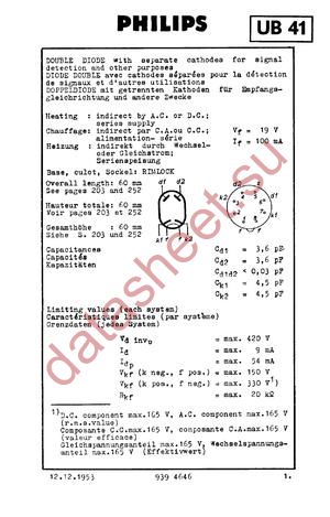 UB41 datasheet  