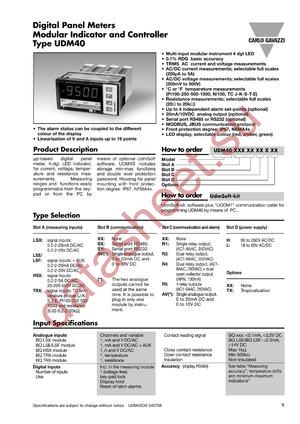 UDM40TRXSYR4HTX datasheet  