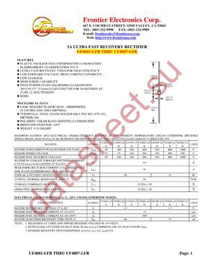 UF4007-LFR datasheet  