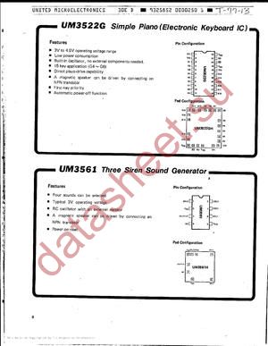 UM3522GH datasheet  