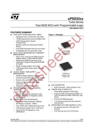 UPSD3312DV-40T6T datasheet  