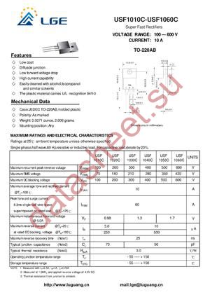 USF1050C datasheet  