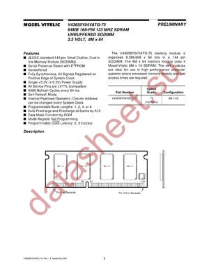 V43658Y04VATG-75 datasheet  