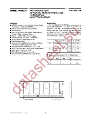 V43658Y04VATG-75PC datasheet  