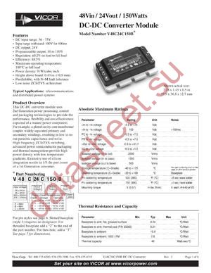 V48A24H150B datasheet  