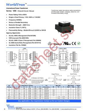 VDE1-10P-126 datasheet  