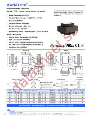 VDE1-25P-10 datasheet  