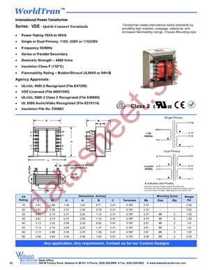 VDE1-30T-126 datasheet  