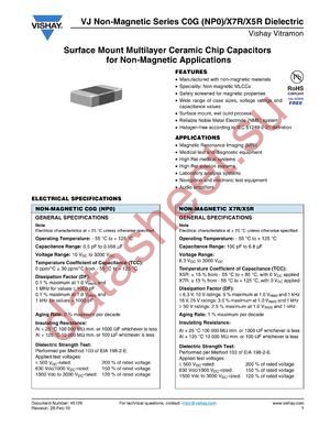 VJ1206A102MFRAR5Z datasheet  