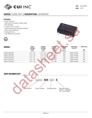 VLD25-600-SMT datasheet  