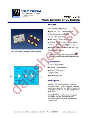 VVC1_09 datasheet  