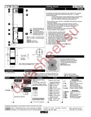 W1288 datasheet  