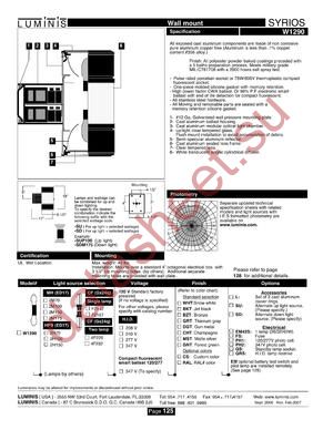 W1290 datasheet  