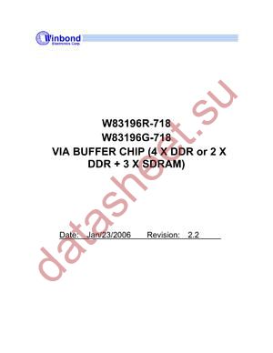 W83196R-718B datasheet  