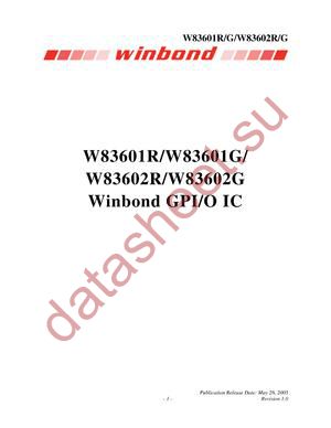 W83602G datasheet  