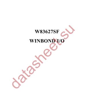 W83627SF-PW datasheet  