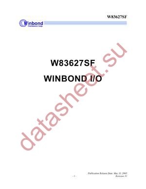 W83627SF_05 datasheet  
