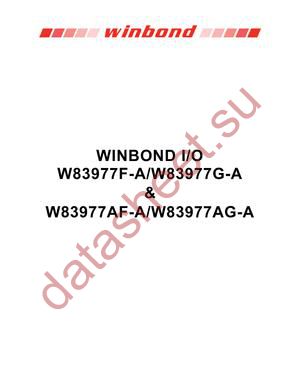 W83977AG-A datasheet  