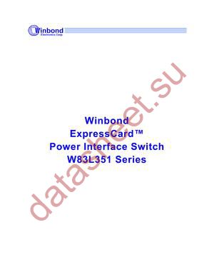 W83L351G datasheet  