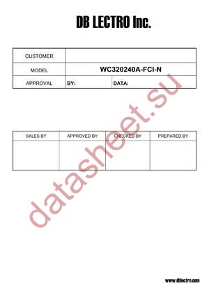 WH320240A-BF datasheet  