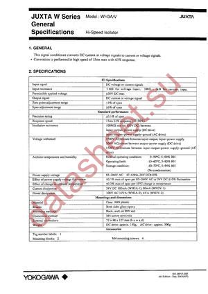 WH3V-B1-1 datasheet  