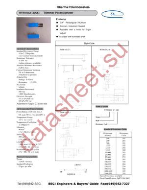 WIW1012-4-254 datasheet  