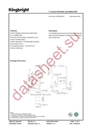 WP934SA-3ID datasheet  