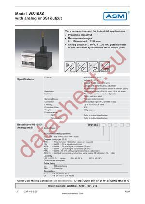 WS10SG-750-10V-L10 datasheet  