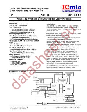 X24165SG datasheet  