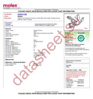 35021-1160 datasheet  