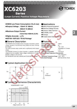 XC6203E272TB datasheet  