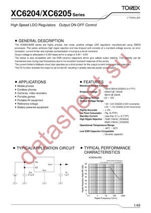 XC6204A29APR datasheet  