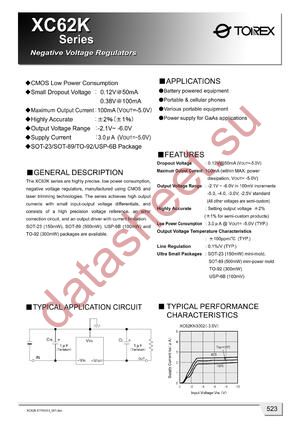 XC62KN601DH datasheet  