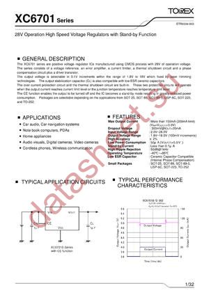 XC6701DC2MR datasheet  