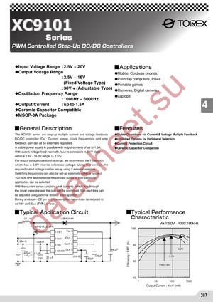 XC9101C03AKR datasheet  