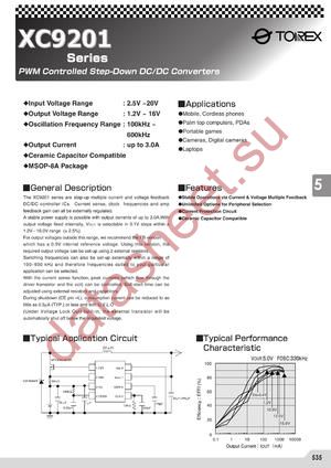 XC9201C03AKR datasheet  