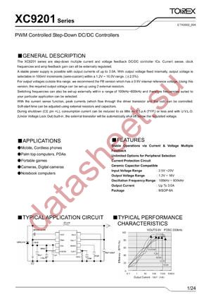 XC9201CCCAL datasheet  