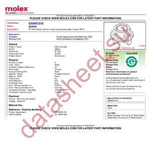 35843-1216 datasheet  