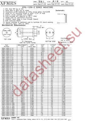 XFRL-1256-3-100 datasheet  