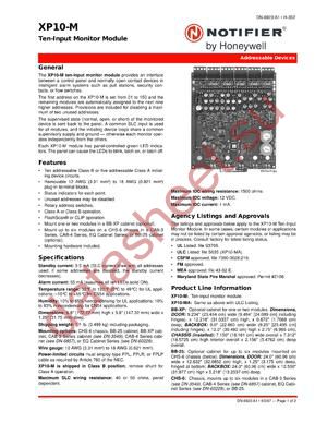 XP10-M datasheet  