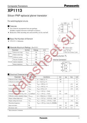 XP1113 datasheet  