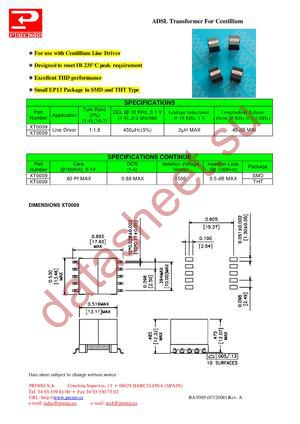 XT5009 datasheet  